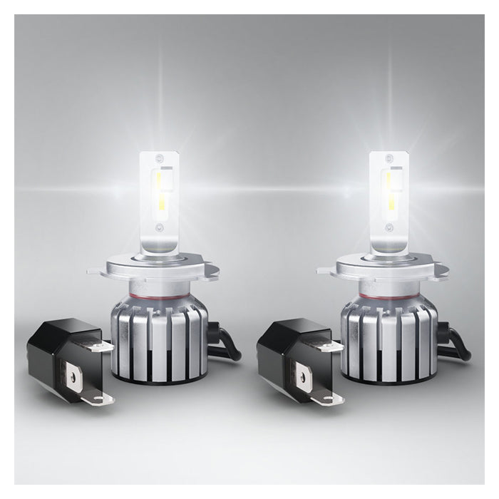 LED-forlygtepærer H4/H19 12V 15W 6000K 1400/1100lm, 2-pak - Osram