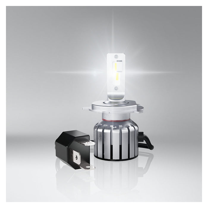 LED-forlygtepærer H4/H19 12V 15W 6000K 1400/1100lm, 2-pak - Osram