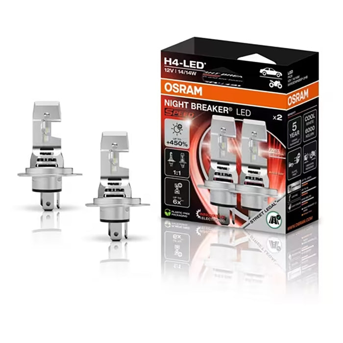 Osram Night Breaker LED Speed H4 12V - Sæt.