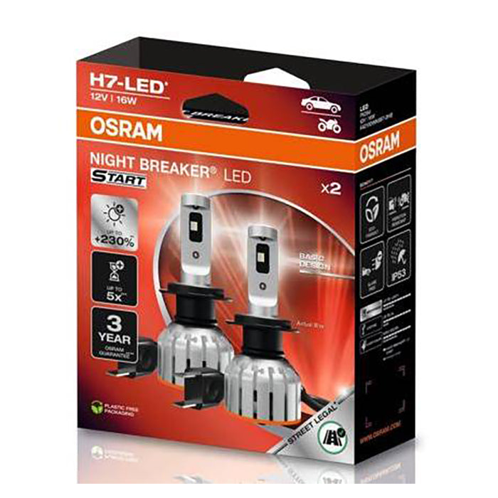 H7 LED-forlygte 12V 16W - Night Breaker Start, Osram