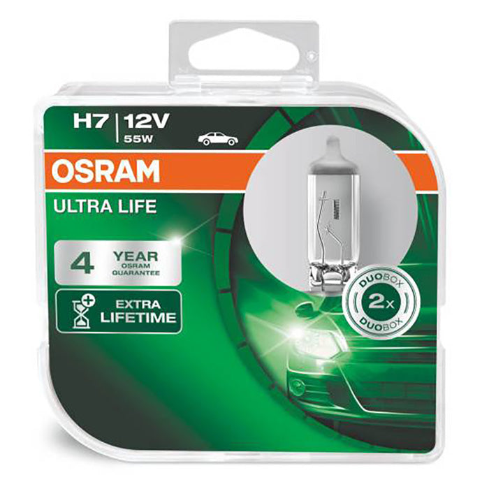 H7 55W bilpærer langtidslevetid sæt - Osram