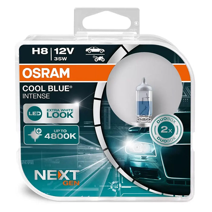 Halogen H8 35W 12V - Cool Blue Intense Next Gen, 2 stk. Osram