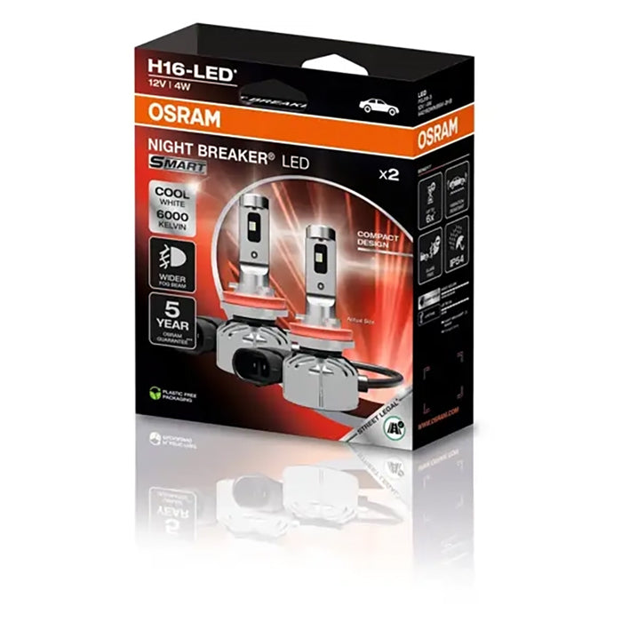 LED H16 12V ECE-godkendt Night Breaker Smart - Osram