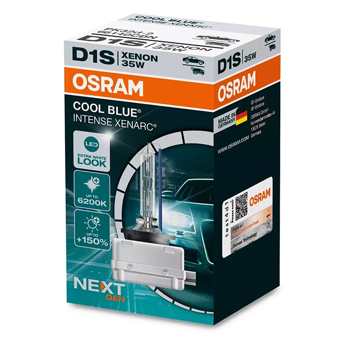 Xenon D1S 6200K 35W - Cool Blue Intense Next Gen, 2 stk. Osram