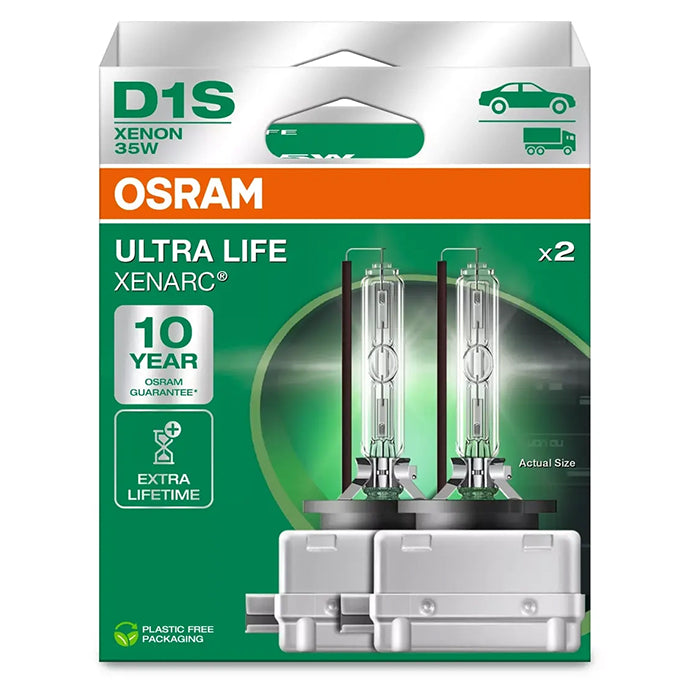 Xenon D1S 35W 4300K - 2 stk bilpærer, lang levetid - Osram