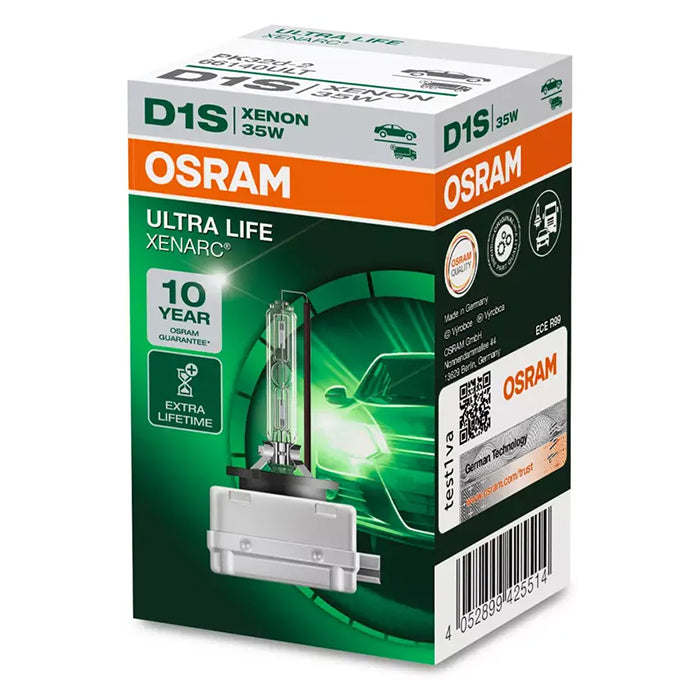Xenon D1S pærer 35W 3200 lm, sæt 2 stk - Osram