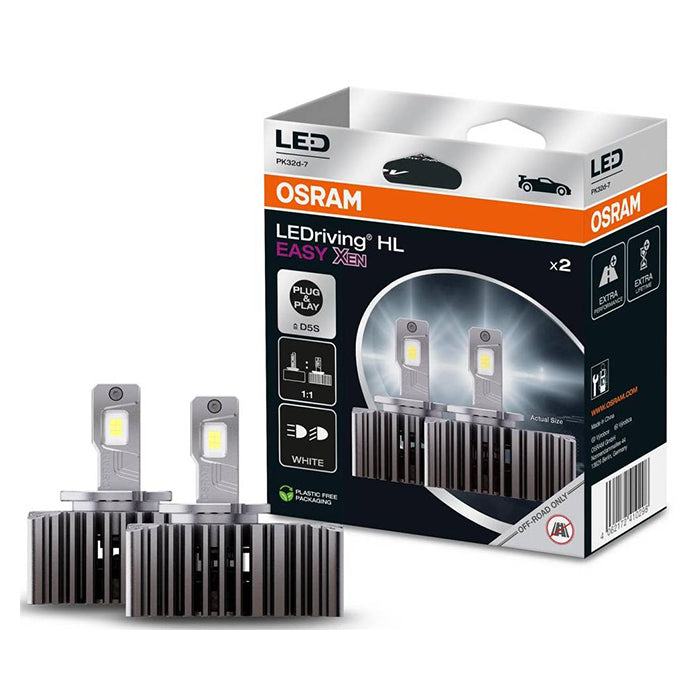 LED D5S xenon-erstatningspærer 12V 50W 6500K 5000lm - Osram
