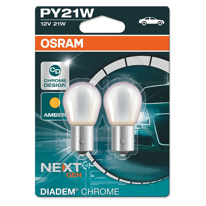 Diadem PY21W 12V indikatorpære 2 stk - Osram