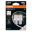 Osram LED Pære Gul PY21W - Sæt.