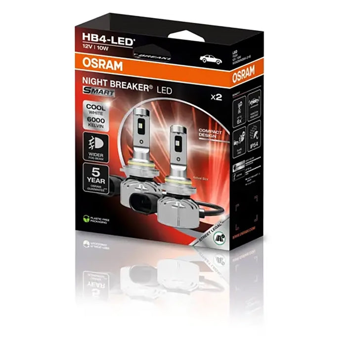 LED-forlygte HB4 (12V) ECE-godkendt - Night Breaker Smart, Osram