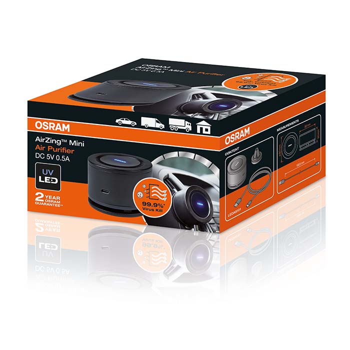 Luftrenser Magnet - 5V USB - osram