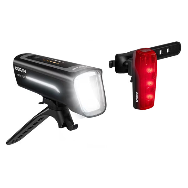 Ledsbike Race 100 Cykellygter I Med 2 Stk. - osram