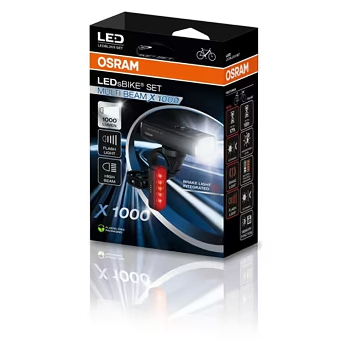 Osram LEDsBike Multi Beam X 1000 Spot i sæt med 2 stk.