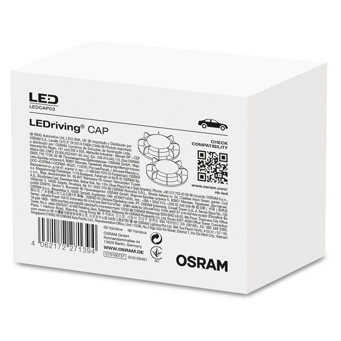 Adapter til H7 LED-forlygter Audi A1 87 mm - Osram