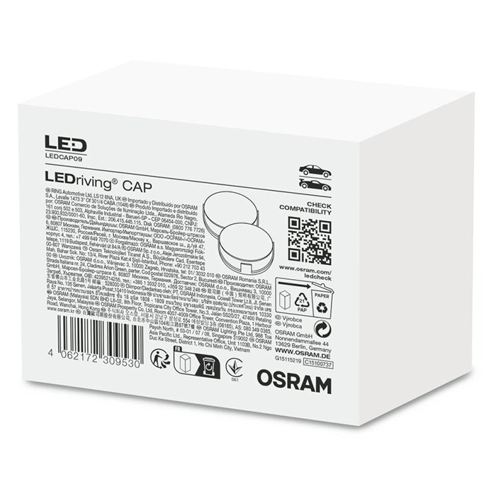 LED-adapter H7 til Peugeot 208 (facelift) 80mm - Osram