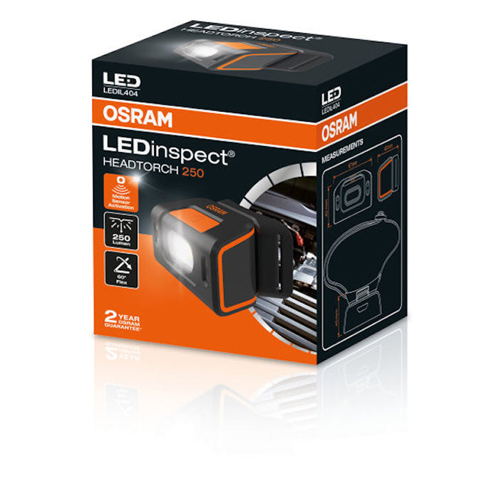 Pandelampe genopladelig 250 lm med bevægelsessensor USB-C - Osram