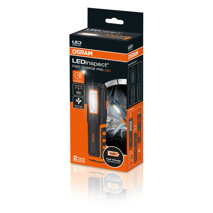 Inspektionslygte 500 lm, hurtigopladning, IP65 - Osram