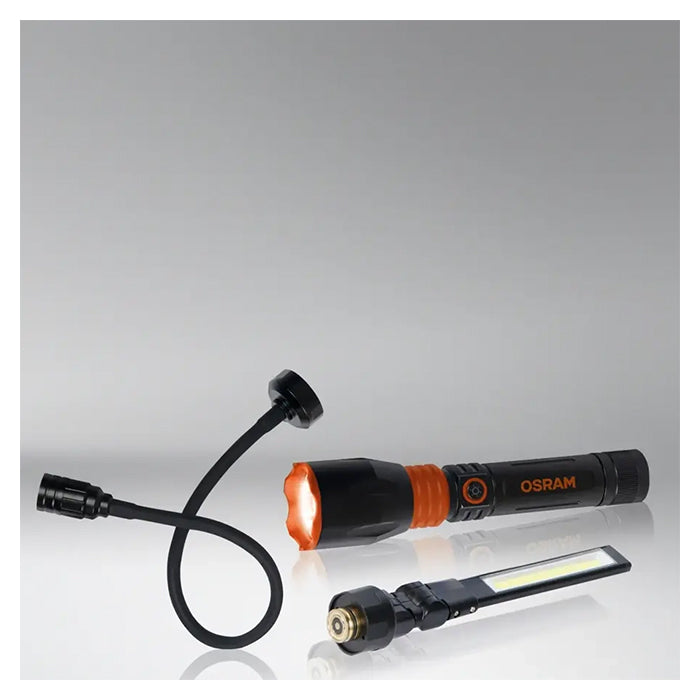 3-i-1 LED lygtesæt: lommelygte, inspektionslampe & svanehals - Osram