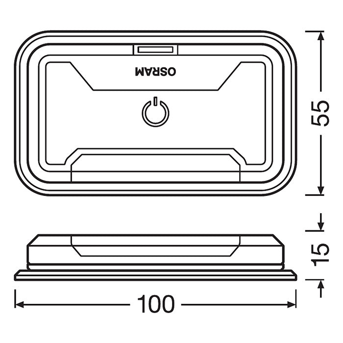 Bagagerumsbelysning LED med sensor og USB-C genopladning - Osram