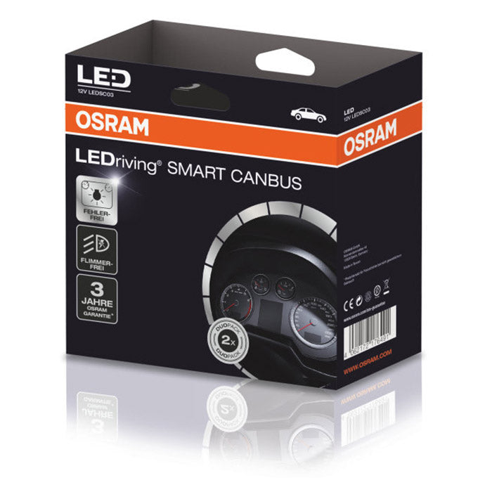 LED Canbus adaptere H7 til BMW - fejlsikring og flimmerfri installation, Osram