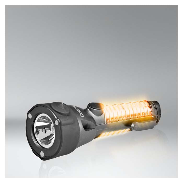 Lommelygte LED 105 lm, 12 LED, advarselslys, nødhammer, IP44/IK07 - Osram