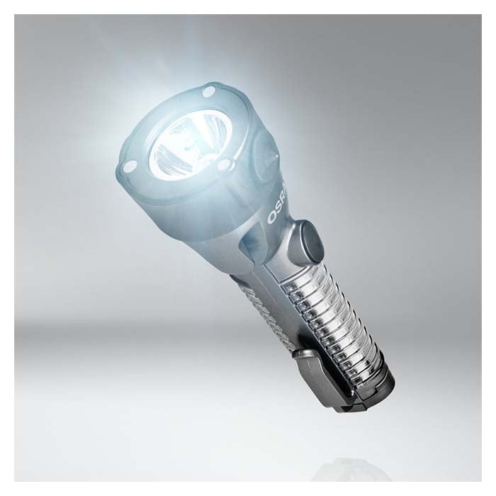 Lommelygte LED 105 lm, 12 LED, advarselslys, nødhammer, IP44/IK07 - Osram