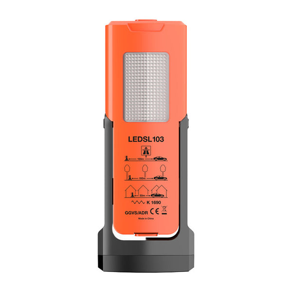 Advarselslygte 2-i-1 LED med fakkellygte IP54 til bil/båd/lastbil - Osram