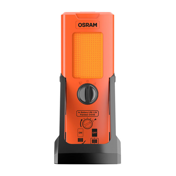 Advarselslygte 2-i-1 LED med fakkellygte IP54 til bil/båd/lastbil - Osram