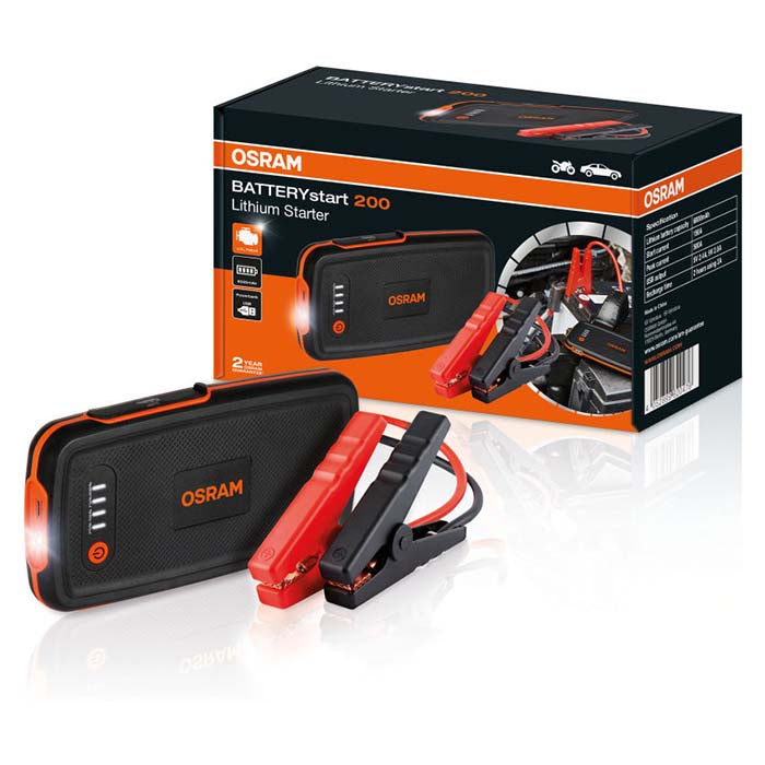 Jumpstarter 500A til 12V biler, powerbank, 6000mAh - Osram