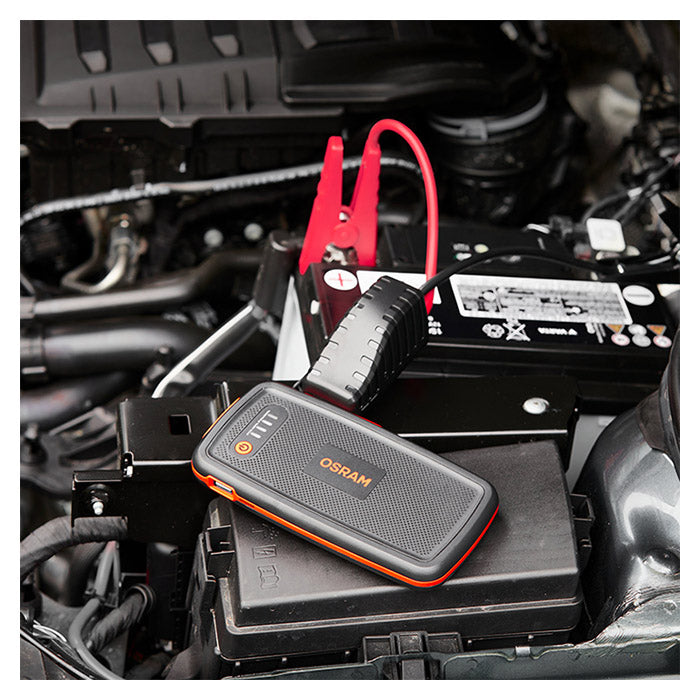 Jumpstarter 500A til 12V biler, powerbank, 6000mAh - Osram
