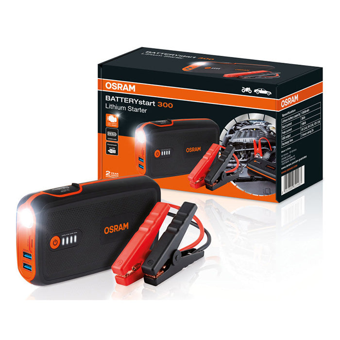 Jumpstarter 1500A til 12V biler, compact powerbank - Osram