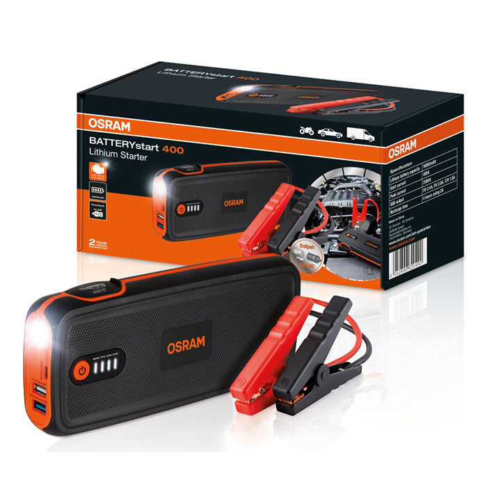 Jumpstarter 2000A lithium, powerbank, kompakt til 12V biler og motorcykler - Osram