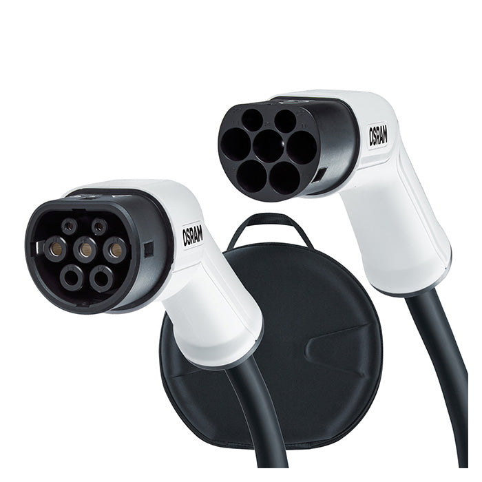 Ladekabel Type 2 16A 1-faset 5 m, vandtæt, inkl. taske - Osram