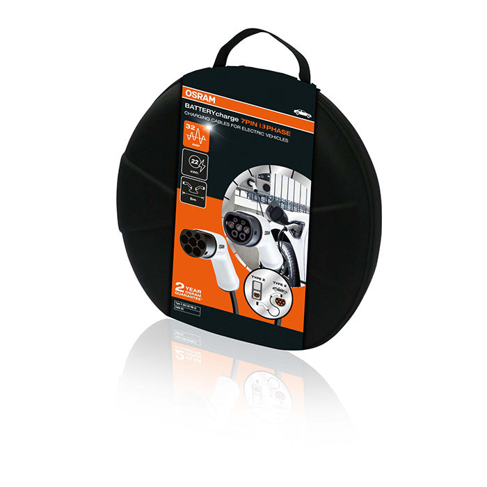Osram Ladekabel type 2 32A 3-faset 5m inkl. taske