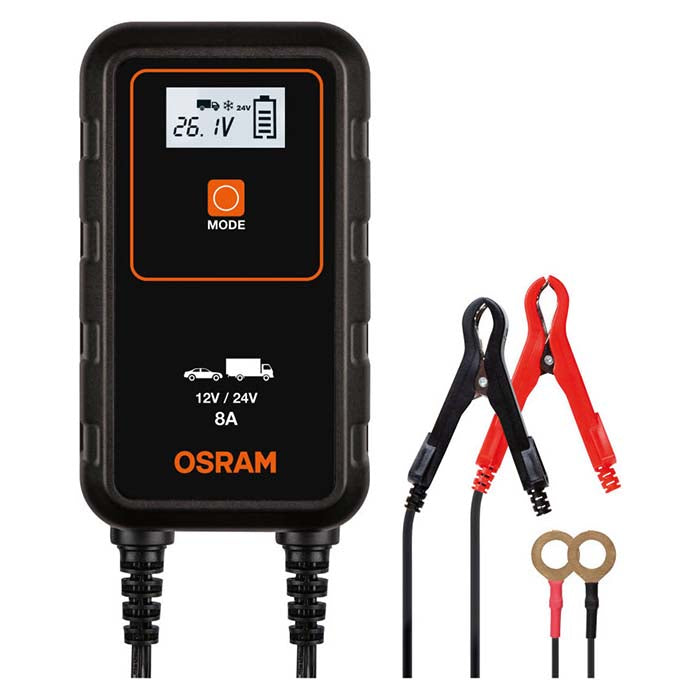 Batterilader - 1, 5m kabel - osram