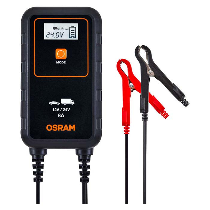 Batterilader - 1, 5m kabel - osram
