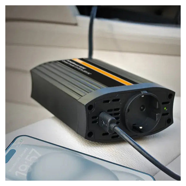 12V til 230V 150W inverter, kompakt med USB - Osram