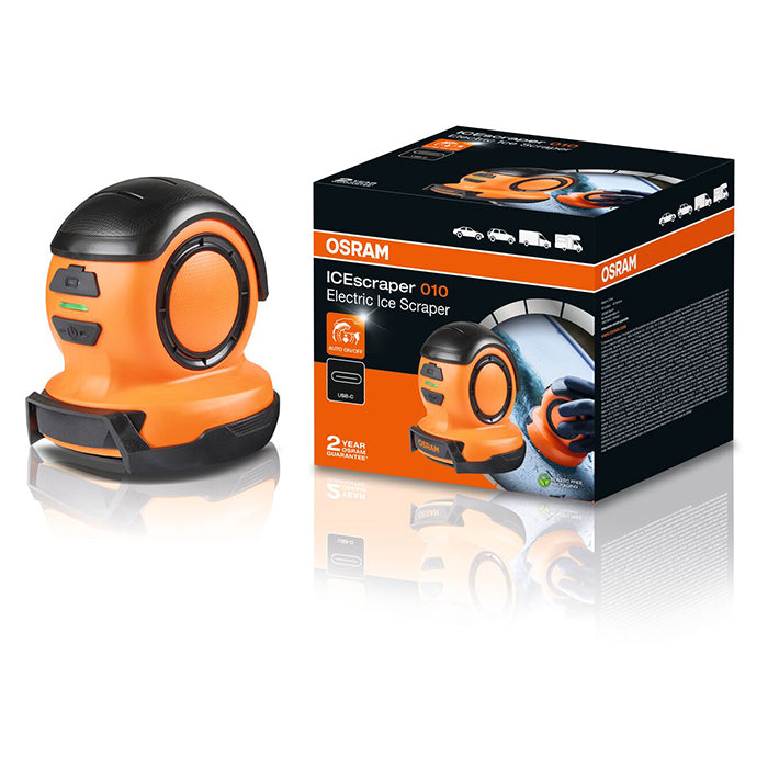 Elektrisk isskraber til bil - genopladelig USB-C, kompakt design - Osram
