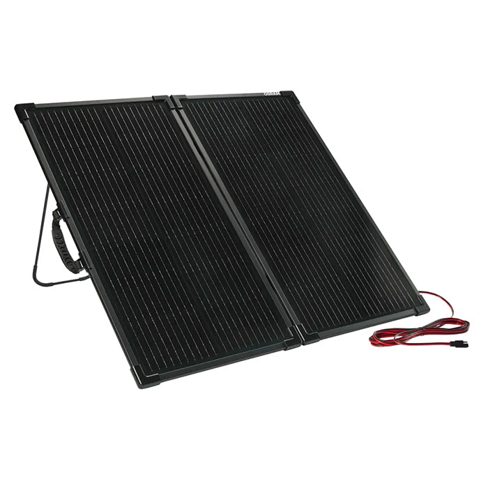 12V 100W foldbart solpanel med 12V/10A regulator og USB - Osram