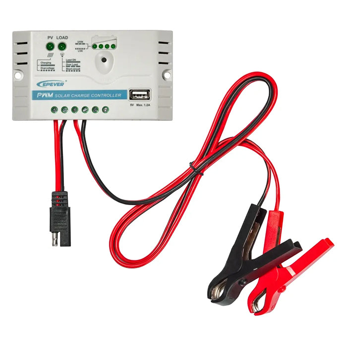 12V 100W foldbart solpanel med 12V/10A regulator og USB - Osram