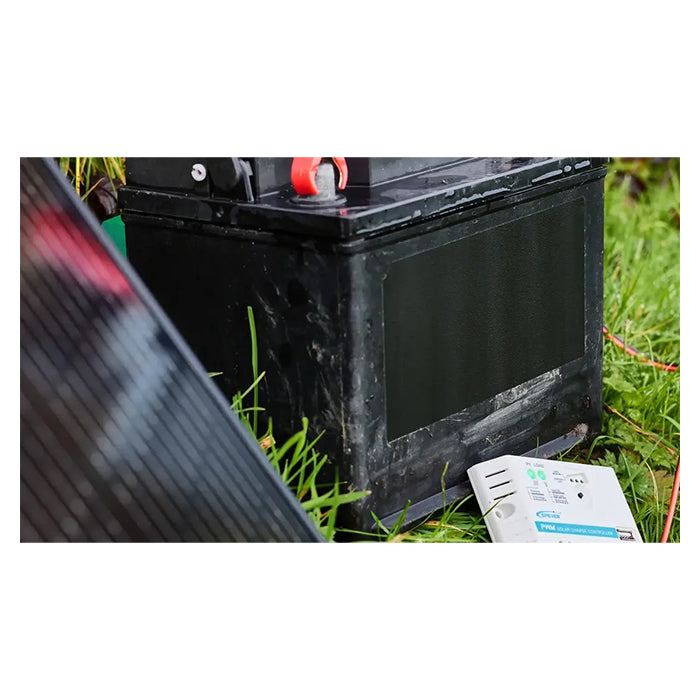 12V 100W foldbart solpanel med 12V/10A regulator og USB - Osram