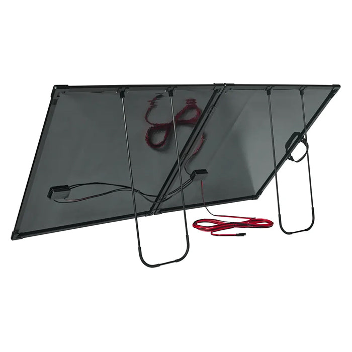 200W foldbart solpanel 12V med 12V/10A regulator og USB - Osram