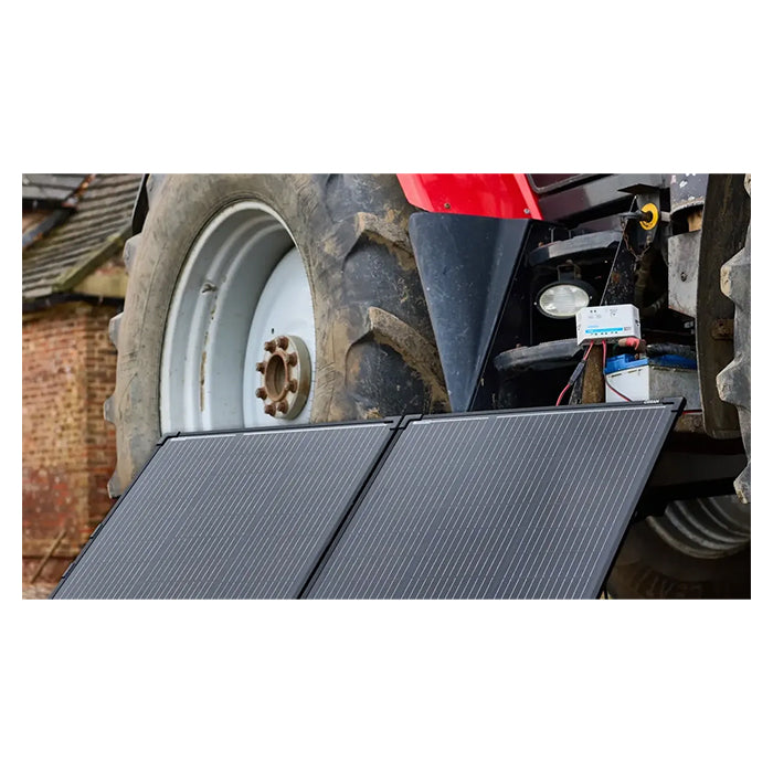 200W foldbart solpanel 12V med 12V/10A regulator og USB - Osram