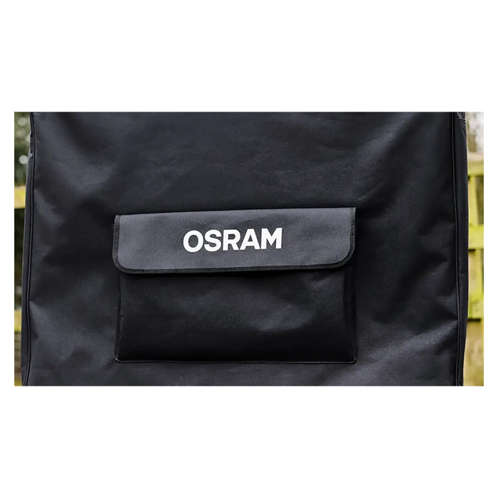 200W foldbart solpanel 12V med 12V/10A regulator og USB - Osram