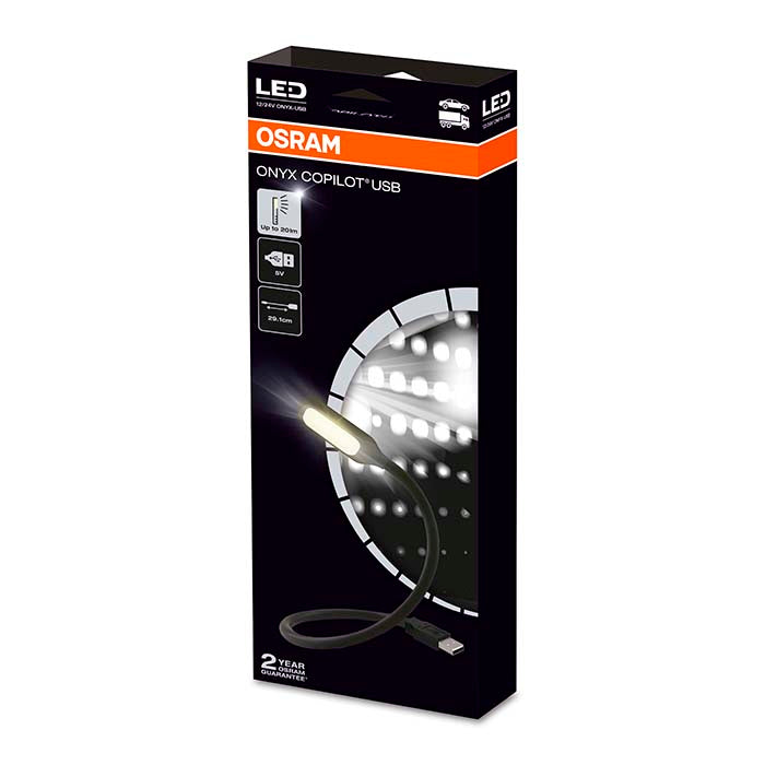 LED-læselampe USB, fleksibel til bil og rejse - Osram