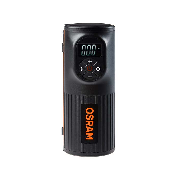 Mini-kompressor 8,3 bar genopladelig med display & powerbank - Osram