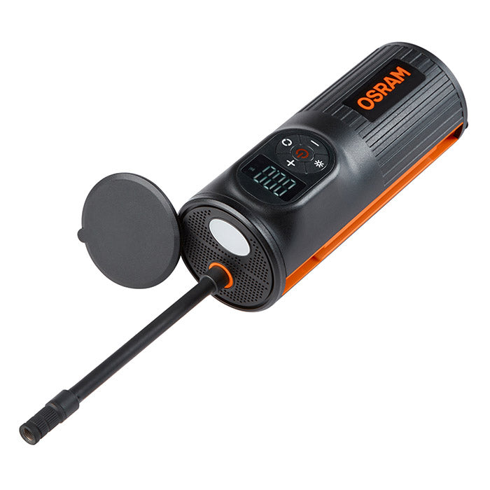 Mini-kompressor 8,3 bar genopladelig med display & powerbank - Osram