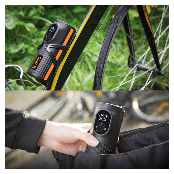 Mini-kompressor 8,3 bar genopladelig med display & powerbank - Osram