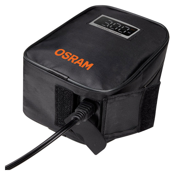 Mini-kompressor dækpumpe 8,3 bar, genopladelig, autostop - Osram