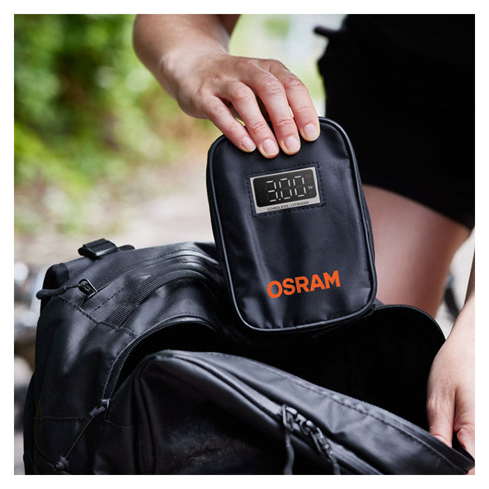 Mini-kompressor dækpumpe 8,3 bar, genopladelig, autostop - Osram